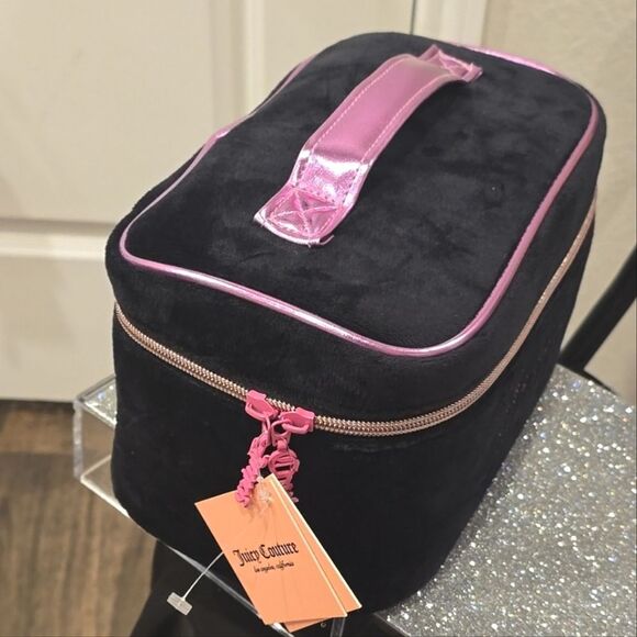 Juicy Couture Rhinestone Logo Travel Traincase - Picture 6 of 7